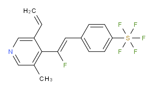 (Z)-4-(2-fluoro-2-(3-methyl-5-vinylpyridin-4-yl)vinyl)(pentafluoromercapto)benzene