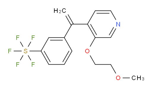 3-(1-(3-(2-methoxyethoxy)pyridin-4-yl)vinyl)(pentafluoromercapto)benzene