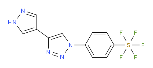 4-(4-(1H-pyrazol-4-yl)-1H-1,2,3-triazol-1-yl)(pentafluoromercapto)benzene