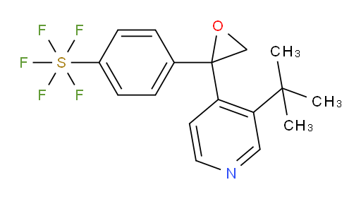 4-(2-(3-(tert-butyl)pyridin-4-yl)oxiran-2-yl)(pentafluoromercapto)benzene