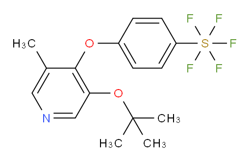4-((3-(tert-butoxy)-5-methylpyridin-4-yl)oxy)(pentafluoromercapto)benzene