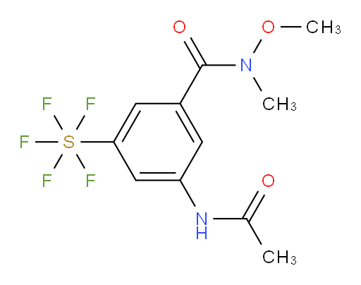 [3-(Acetylamino)-5-[(methoxymethylamino)carbonyl]phenyl]sulfur pentafluoride