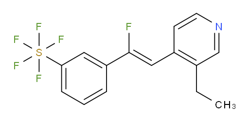 (Z)-3-(2-(3-ethylpyridin-4-yl)-1-fluorovinyl)(pentafluoromercapto)benzene