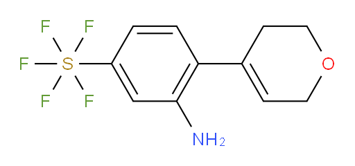 [3-Amino-4-(3,6-dihydro-2H-pyran-4-yl)phenyl]sulfur pentafluoride