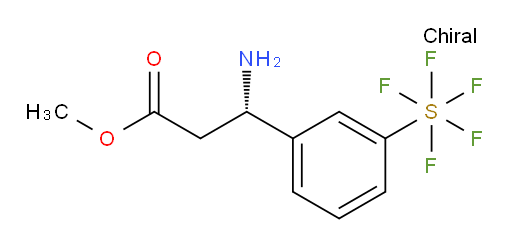 (S)-methyl 3-amino-3-(3-(pentafluoromercapto)phenyl)propanoate
