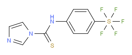 N-(4-(pentafluoromercapto)phenyl)-1H-imidazole-1-carbothioamide