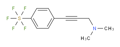 4-(3-(dimethylamino)prop-1-yn-1-yl)(pentafluoromercapto)benzene