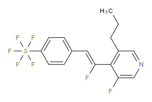 (Z)-4-(2-fluoro-2-(3-fluoro-5-propylpyridin-4-yl)vinyl)(pentafluoromercapto)benzene