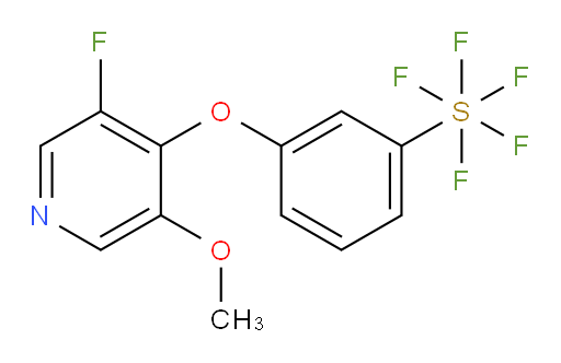 3-((3-fluoro-5-methoxypyridin-4-yl)oxy)(pentafluoromercapto)benzene
