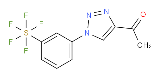 1-(1-(3-(pentafluoromercapto)phenyl)-1H-1,2,3-triazol-4-yl)ethanone