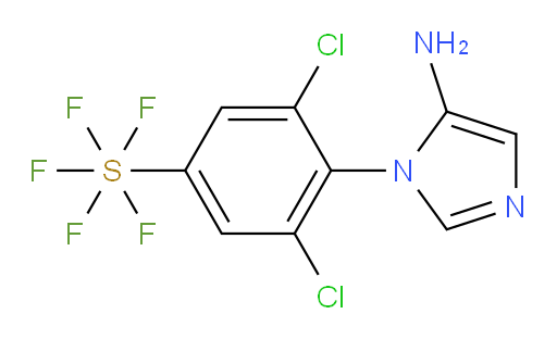 [4-(5-amino-1H-imidazol-1-yl)-3,5-dichlorophenyl]sulfur pentafluoride