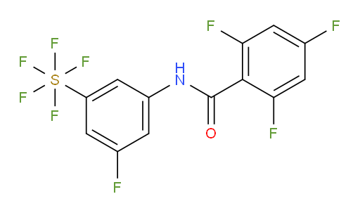 [3-fluoro-5-[(2,4,6-trifluorobenzoyl)amino]phenyl]sulfur pentafluoride