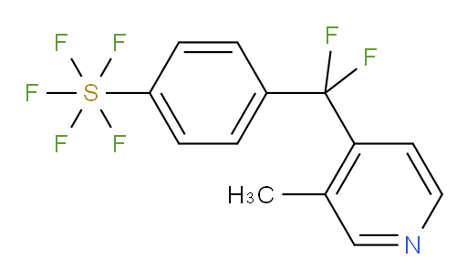 4-(difluoro(3-methylpyridin-4-yl)methyl)(pentafluoromercapto)benzene