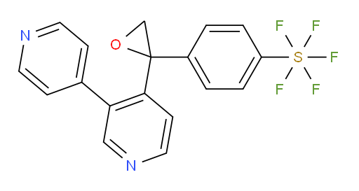 4-(2-([3,4'-bipyridin]-4-yl)oxiran-2-yl)(pentafluoromercapto)benzene