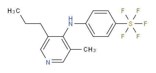 4-((3-methyl-5-propylpyridin-4-yl)amino)(pentafluoromercapto)benzene