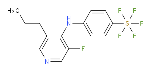4-((3-fluoro-5-propylpyridin-4-yl)amino)(pentafluoromercapto)benzene