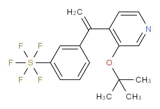 3-(1-(3-(tert-butoxy)pyridin-4-yl)vinyl)(pentafluoromercapto)benzene