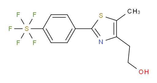 [4-[4-(2-hydroxyethyl)-5-methyl-2-thiazolyl]phenyl]sulfur pentafluoride