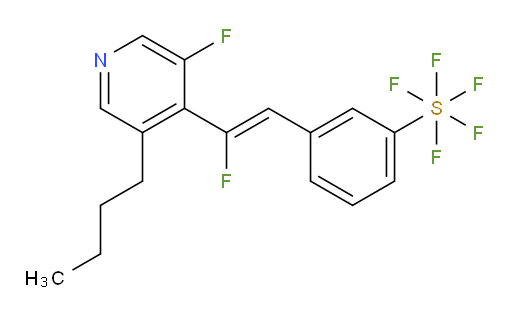 (Z)-3-(2-(3-butyl-5-fluoropyridin-4-yl)-2-fluorovinyl)(pentafluoromercapto)benzene