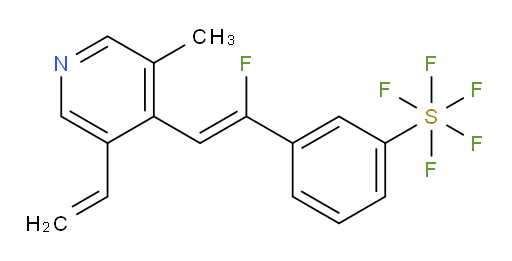 (Z)-3-(1-fluoro-2-(3-methyl-5-vinylpyridin-4-yl)vinyl)(pentafluoromercapto)benzene