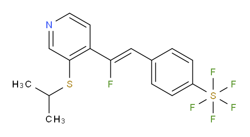 (Z)-4-(2-fluoro-2-(3-(isopropylthio)pyridin-4-yl)vinyl)(pentafluoromercapto)benzene