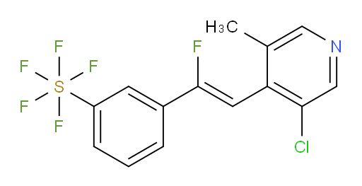 (Z)-3-(2-(3-chloro-5-methylpyridin-4-yl)-1-fluorovinyl)(pentafluoromercapto)benzene