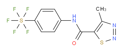 [4-[[(4-methyl-1,2,3-thiadiazol-5-yl)carbonyl]amino]phenyl]sulfur pentafluoride