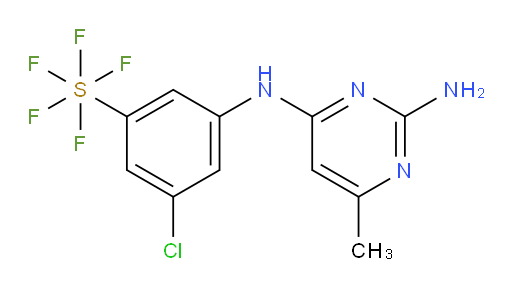 [3-[(2-amino-6-methyl-4-pyrimidinyl)amino]-5-chlorophenyl]sulfur pentafluoride