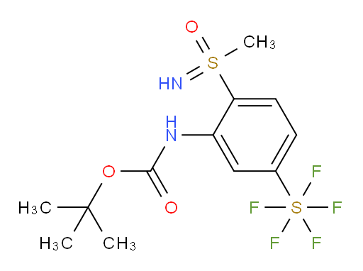 tert-butyl (5-(pentafluoromercapto)-2-(S-methylsulfonimidoyl)phenyl)carbamate