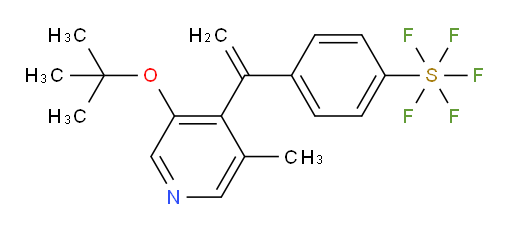 4-(1-(3-(tert-butoxy)-5-methylpyridin-4-yl)vinyl)(pentafluoromercapto)benzene