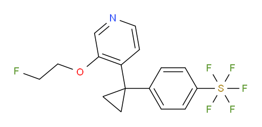 4-(1-(3-(2-fluoroethoxy)pyridin-4-yl)cyclopropyl)(pentafluoromercapto)benzene