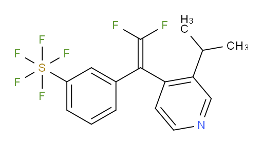 3-(2,2-difluoro-1-(3-isopropylpyridin-4-yl)vinyl)(pentafluoromercapto)benzene