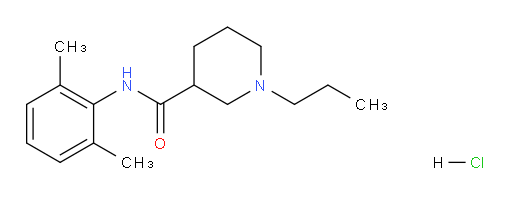 N-(2,6-dimethylphenyl)-1-propylpiperidine-3-carboxamide hydrochloride
