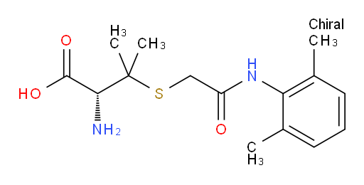 (R)-2-amino-3-((2-((2,6-dimethylphenyl)amino)-2-oxoethyl)thio)-3-methylbutanoic acid