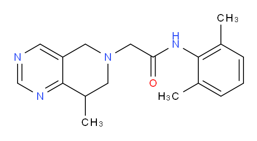 N-(2,6-dimethylphenyl)-2-(8-methyl-7,8-dihydropyrido[4,3-d]pyrimidin-6(5H)-yl)acetamide