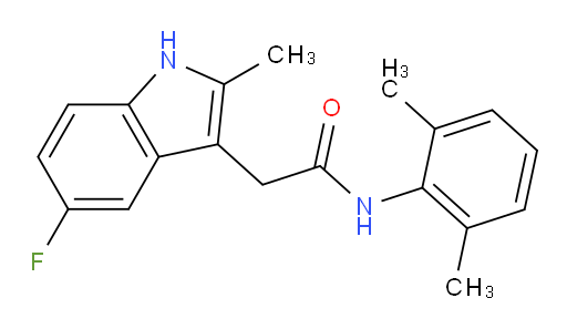 N-(2,6-dimethylphenyl)-2-(5-fluoro-2-methyl-1H-indol-3-yl)acetamide