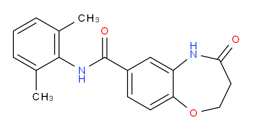 N-(2,6-dimethylphenyl)-4-oxo-2,3,4,5-tetrahydrobenzo[b][1,4]oxazepine-7-carboxamide
