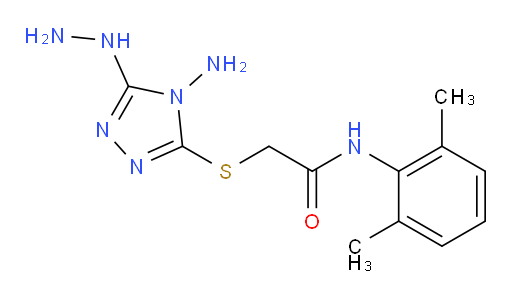 2-((4-amino-5-hydrazinyl-4H-1,2,4-triazol-3-yl)thio)-N-(2,6-dimethylphenyl)acetamide