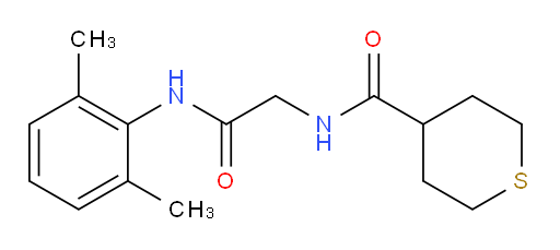 N-(2-((2,6-dimethylphenyl)amino)-2-oxoethyl)tetrahydro-2H-thiopyran-4-carboxamide