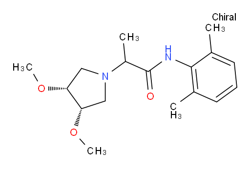 2-((3R,4S)-3,4-dimethoxypyrrolidin-1-yl)-N-(2,6-dimethylphenyl)propanamide