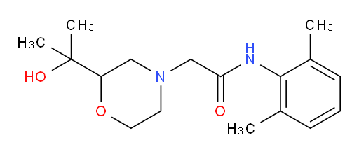 N-(2,6-dimethylphenyl)-2-(2-(2-hydroxypropan-2-yl)morpholino)acetamide