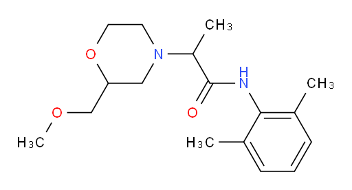 N-(2,6-dimethylphenyl)-2-(2-(methoxymethyl)morpholino)propanamide