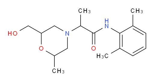 N-(2,6-dimethylphenyl)-2-(2-(hydroxymethyl)-6-methylmorpholino)propanamide