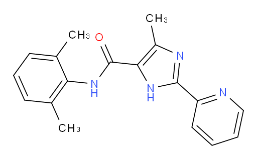 N-(2,6-dimethylphenyl)-4-methyl-2-(pyridin-2-yl)-1H-imidazole-5-carboxamide