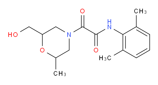 N-(2,6-dimethylphenyl)-2-(2-(hydroxymethyl)-6-methylmorpholino)-2-oxoacetamide