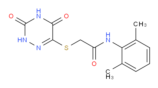 N-(2,6-dimethylphenyl)-2-((3,5-dioxo-2,3,4,5-tetrahydro-1,2,4-triazin-6-yl)thio)acetamide