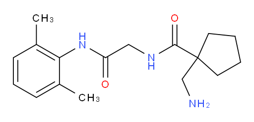 1-(aminomethyl)-N-(2-((2,6-dimethylphenyl)amino)-2-oxoethyl)cyclopentanecarboxamide