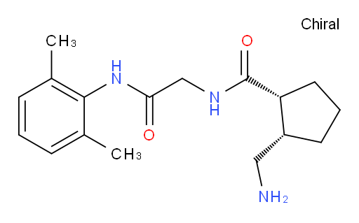 (1R,2S)-2-(aminomethyl)-N-(2-((2,6-dimethylphenyl)amino)-2-oxoethyl)cyclopentanecarboxamide