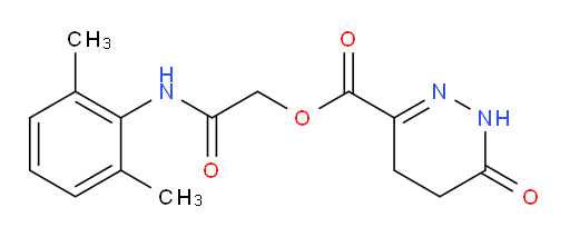 2-((2,6-dimethylphenyl)amino)-2-oxoethyl 6-oxo-1,4,5,6-tetrahydropyridazine-3-carboxylate