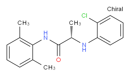 (S)-2-((2-chlorophenyl)amino)-N-(2,6-dimethylphenyl)propanamide